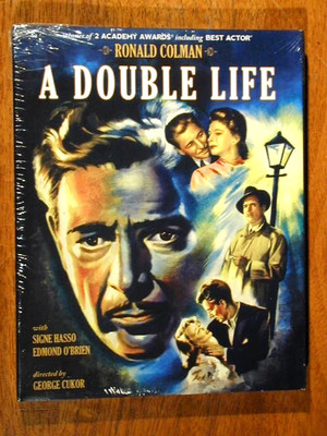 A DOUBLE LIFE 1947 BLU RAY w SLIPCOVER BRAND NEW SEALED OLIVE FILMS RELEASE OOP