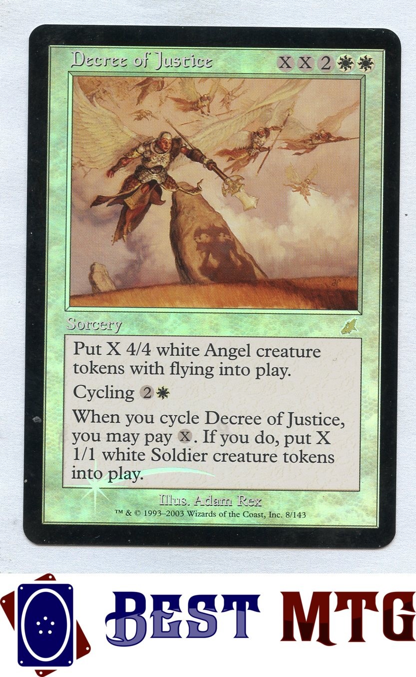 Magic The Gathering MTG Decree of Justice 8 Foil #A Scourge