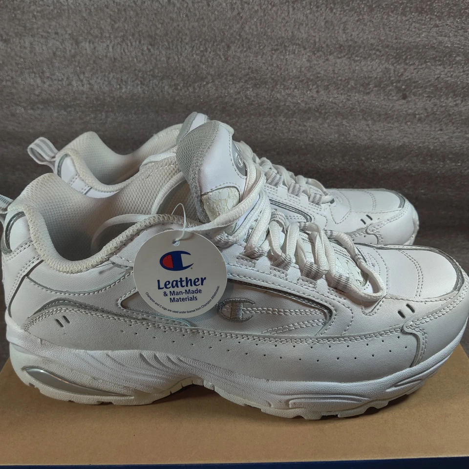 Champion Zapatillas Mujer 11 ANCHAS Cuero Blanco Cómodas Sin Marcas Antideslizantes Foto 4 de 4