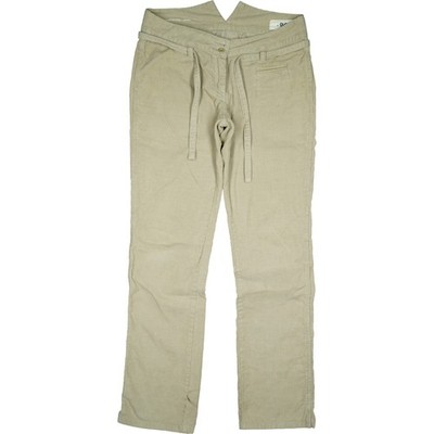 CLOSED 42 L32 Jeans Hose Beige Damen Bond Straight Leg Cord mid Cargo Gürtel W32
