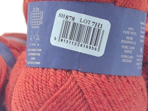 10 Jaeger Matchmaker Merino Double Knitting Yarn 100% Wool 50g Oxide Lot 7H1 image 7