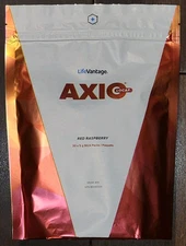 LifeVantage AXIO Decaf Red Raspberry Flavor 30 Stick Packs New Sealed Exp 4/2026