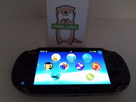 PS Vita Crystal Black PCH 1100 Console w/8GB USB Wi-Fi PSV Tested Sony 0507J