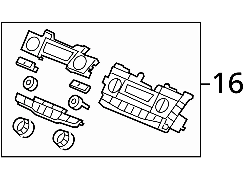 2011 2012 2013 2014 2015 2016 2017 HONDA ODYSSEY Temperature Control AC Foto 4 de 4