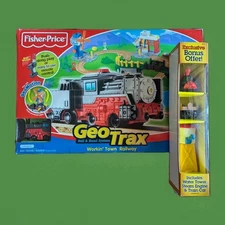 VTG Fisher-Price Geotrax Workin' Town Railway+Exclusive Bonus Offer, NEW SEALED!