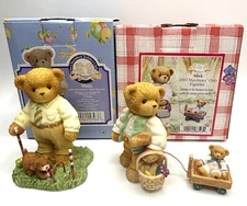 Cherished Teddies Enesco Lot of 2 Membears Only new in boxes