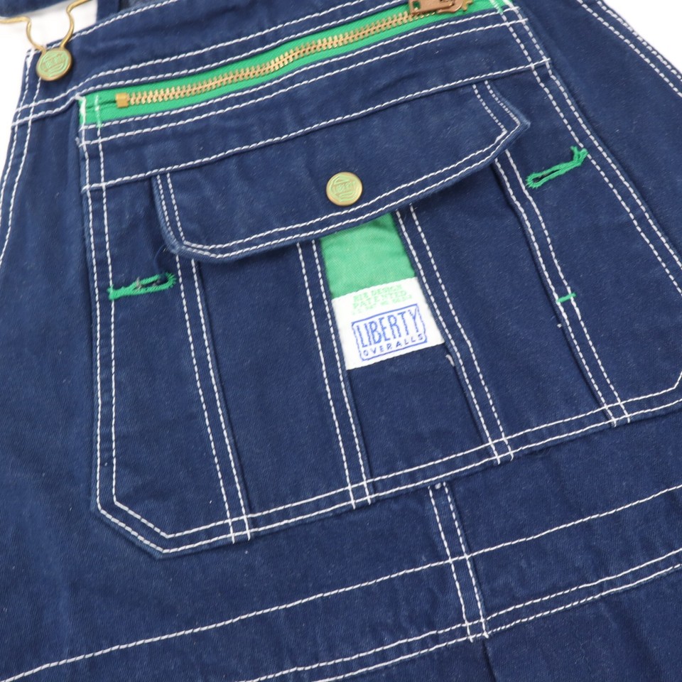 Liberty Bib Overalls Dark Wash Blue Denim Workwear Chore 36 x 30 eBay