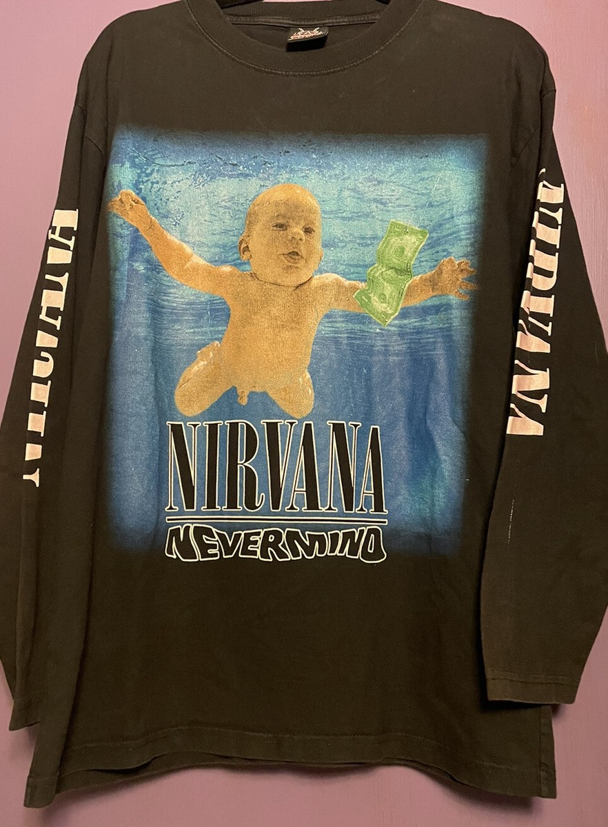 Vintage Nirvana long sleeve shirt Adult Large Nevermind Kurt Vintage Nirvana long sleeve shirt Adult Large Nevermind Kurt