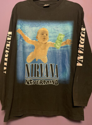 Vintage Nirvana long sleeve shirt Adult Large Nevermind Kurt Vintage Nirvana long sleeve shirt Adult Large Nevermind Kurt