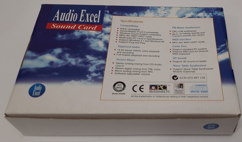 Audio Excel AV-310 ISA Soundkarte (CMI8330, retro, 1998, OVP) - Bild 9 von 10