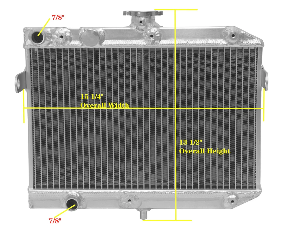 Radiador de aluminio para Suzuki King Quad 750/700/450/500 2007-2014 2008 2009 4x4 Foto 2 de 4