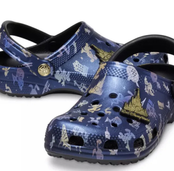Zuecos para adultos Walt Disney 2023 50 aniversario gran final de Crocs M7/W9