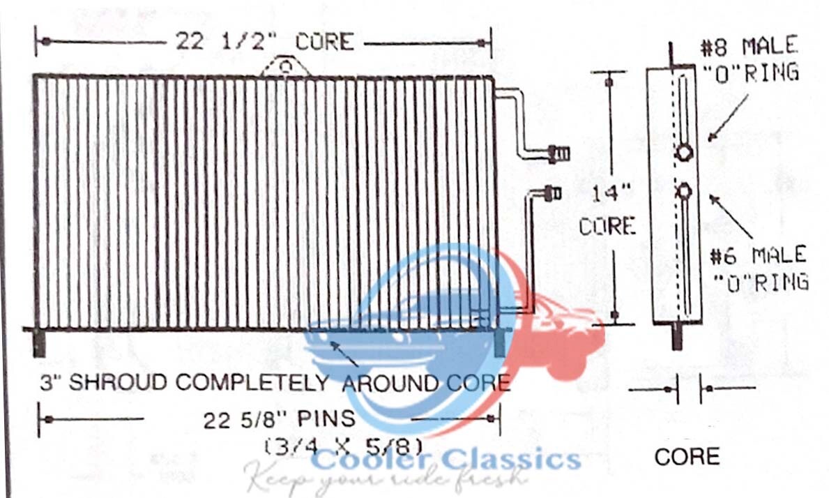 Maserati BI TURBO Biturbo Shamal Ghibli Condenser 395550220 D53975 AC4301 USA