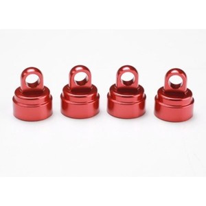 Traxxas 3767X Red Aluminum Ultra Shock Cap Set Slash Stampede Rustler E-Maxx | eBay