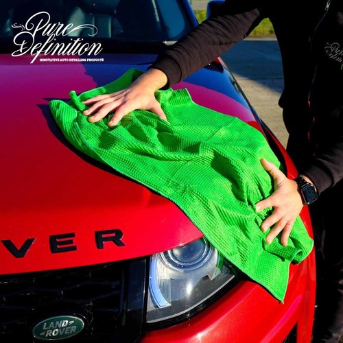 Car Drying Towel Aqua Magnet Waffle Weave Microfibre Cloth Wash Pure Definition - Picture 2 of 6