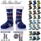 Mens Winter Sherpa Fleece-lined Cozy Fuzzy Thermal Slipper Socks Size 7-13 Lot