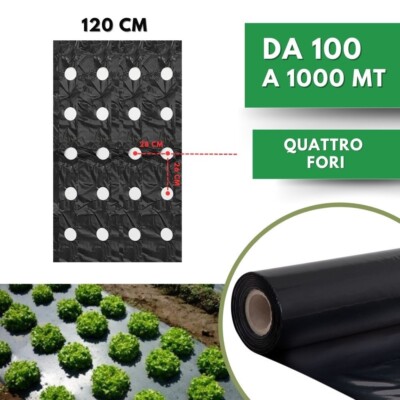 Telo Pacciamatura Biodegradabile 1m X 300m - Nero Per Orto E Giardino, Anti-erbacce - Foto 9