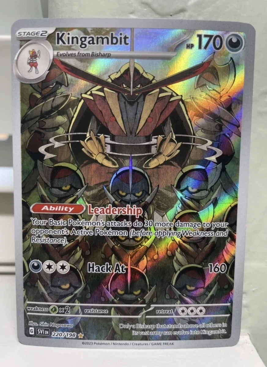 KINGAMBIT 220/198 SCARLET AND VIOLET Pokémon TCG - FULL ART - SECRET RARE-NM