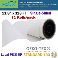PICK-UP 12Rolls 11.8"x328ft Direct to Transfer Film Roll, Single Sided Warm Peel