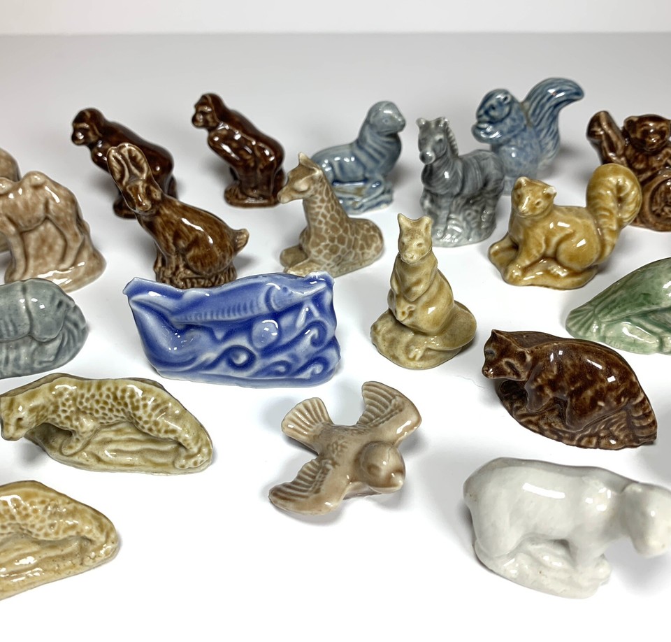 Wade Whimsies Red Rose Tea Porcelain Figurines Lot Of 27 eBay