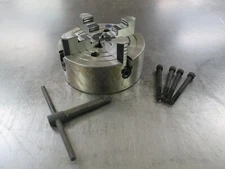 "NEW" H.D. HHT YAMA 4-JAW 8" INDEPENDENT LATHE CHUCK w/ FLAT BACK (YMC)