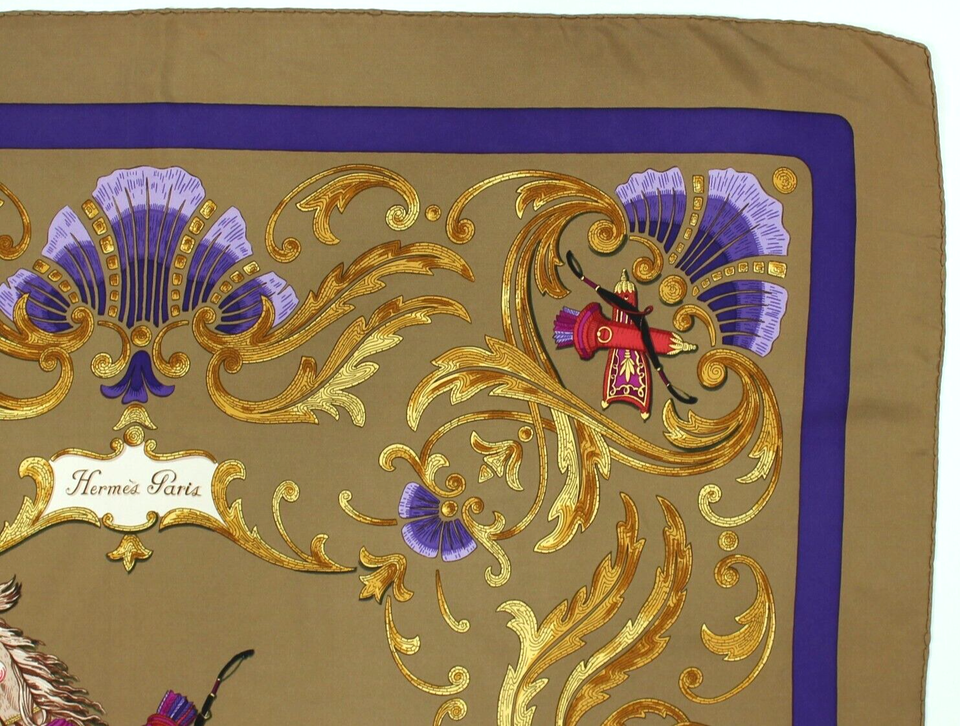 Foulard Capucci En Soie 100% Multicolore Floral - Vintage, Occasion Bon état, Foulard Carré Italien