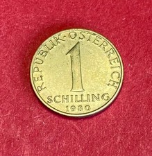 M208 – moneta 1 szyling 1980 Austria                    