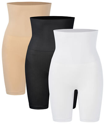 1 - 3 Damen Shapewear Miederhosen Bauchweg Radler Unterhose für Kleid & Rock