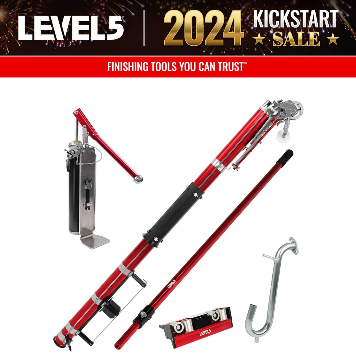 LEVEL5 DRYWALL STARTER SET BUNDLE PRICE Taper Pump Corner Roller 4 630
