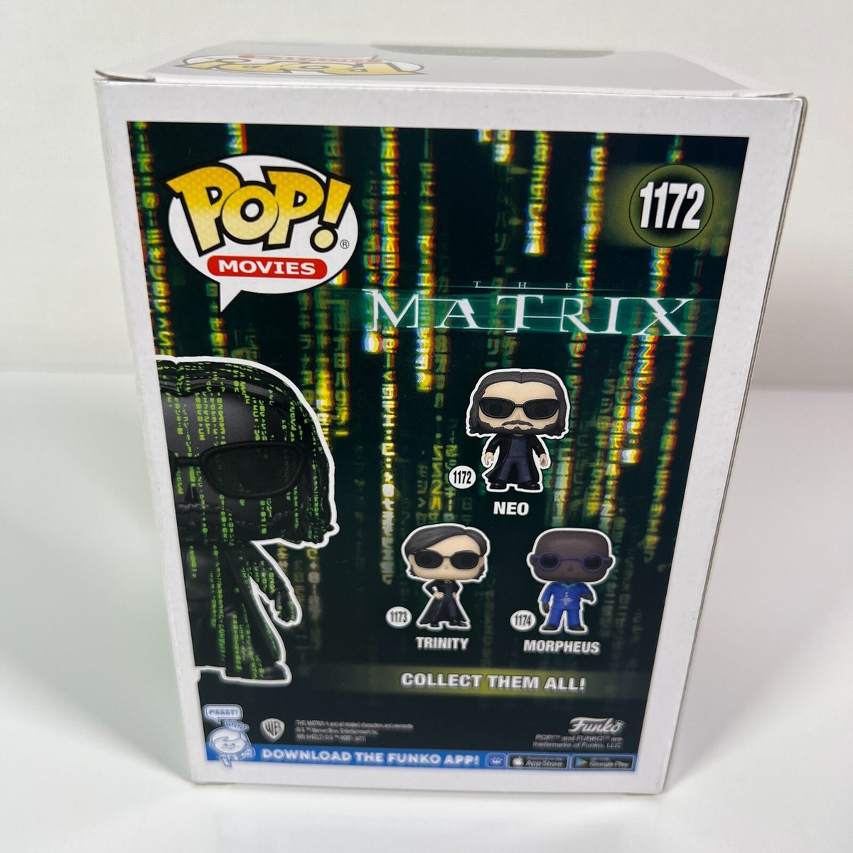 Funko Pop! Matrix NEO #1172 Glow in the Dark BAM! Exclusive Vinyl