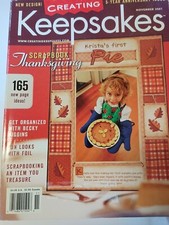 Creating Keepsakes Magazine November 2001 Scrapbook Thanksgiving U13