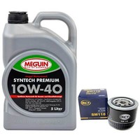 MotoröL Set 10W-40 Meguin 5 Liter + ÖLfilter FüR Alfa Romeo Fiat Opel Volvo 440K