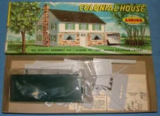 AURORA HO SCALE SLOT CAR KIT - 652 COLONIAL HOUSE VERSION III