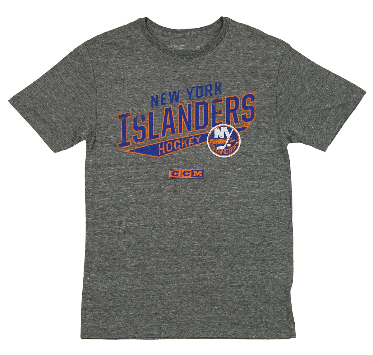 CCM NHL Men's New York Islanders No Mercy Distressed Tri-Blend T