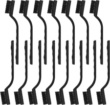 15 Pcs Mini Nylon Wire Brush Set for Cleaning Welding Slag Rust, Wire Bristle Sc