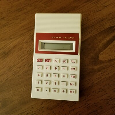 vintage Pocket Calculator 1970's for B & E Sales, Detroit, MI