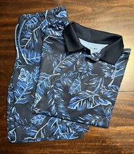 Boys Under Armour Golf Collared Shirt Shorts Draw String Yth Medium