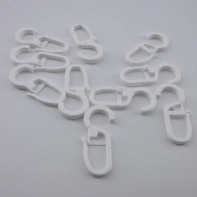 GARDINEN RÖTTGER 10 Stück Faltenleghaken für Ringe 28mm weiß