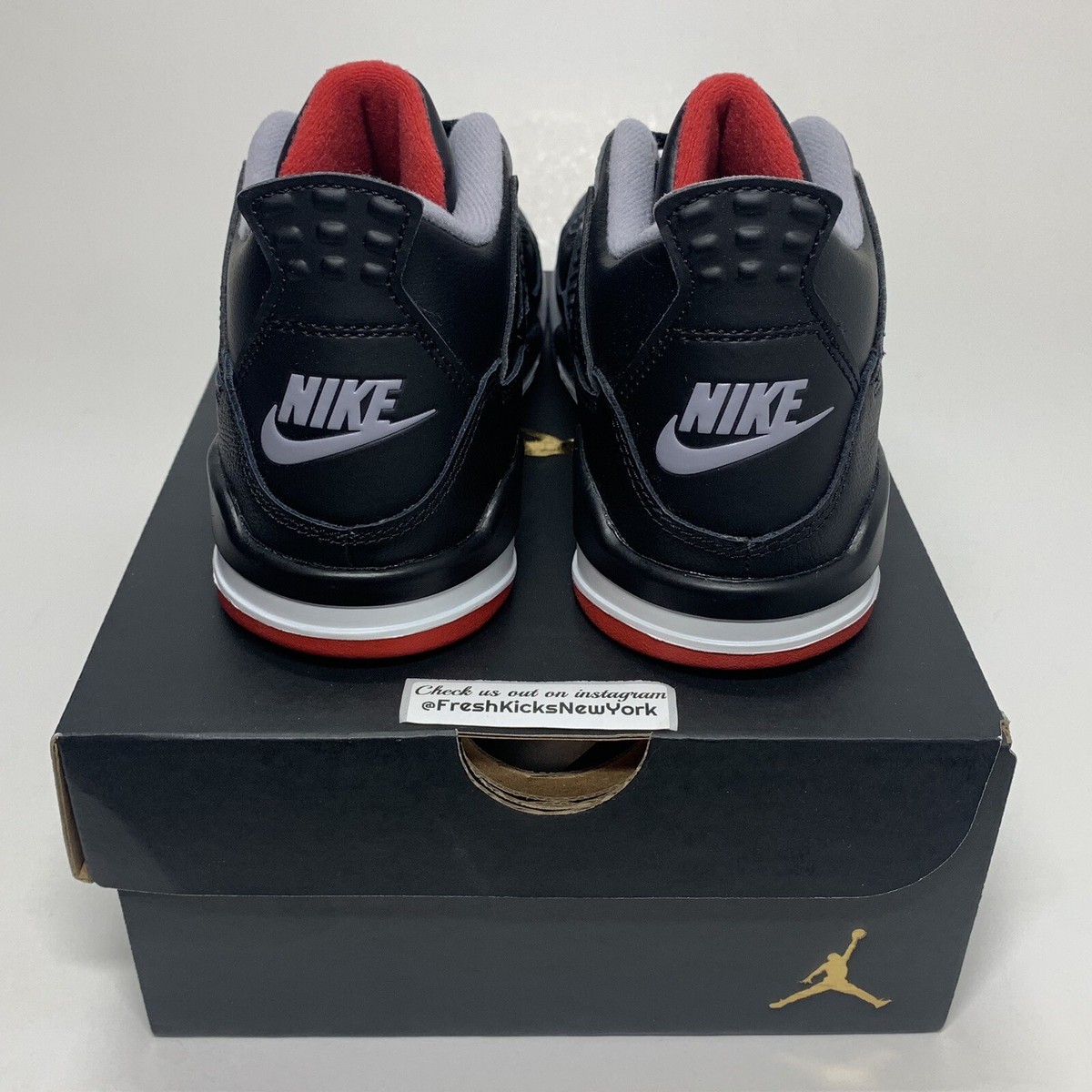新品　JORDAN 4 retro キッズ　21cm BQ7669 bred Jordan 4 Bred Reimagined Kids Size 3Y Youth New BQ7669-006