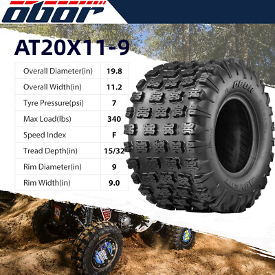 Set 4 Wanda Sport ATV tires 21×7-10 & 20×10-9 4PR 10075-10041 – Libra Trailer Parts