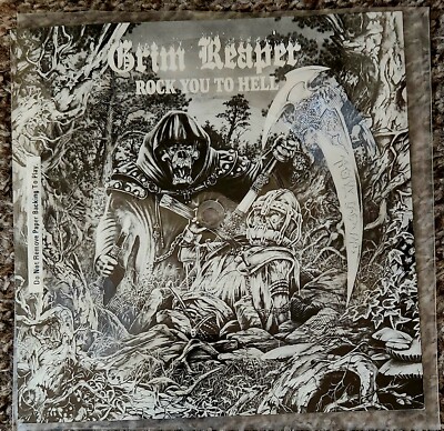 GRIM REAPER ''Rock You To Hell'' 7'' Promo Flexi RCA 1987 RARE!