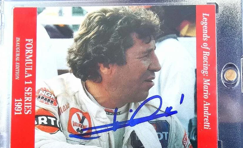 Photo Dédicacée De Mario Andretti - Légende De La Formule 1 (Lotus)