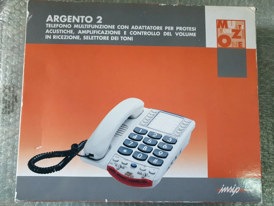 Telefono Telecom Multifunzione ARGENTO 2 con ingresso airicolare - Immagine 3 di 3