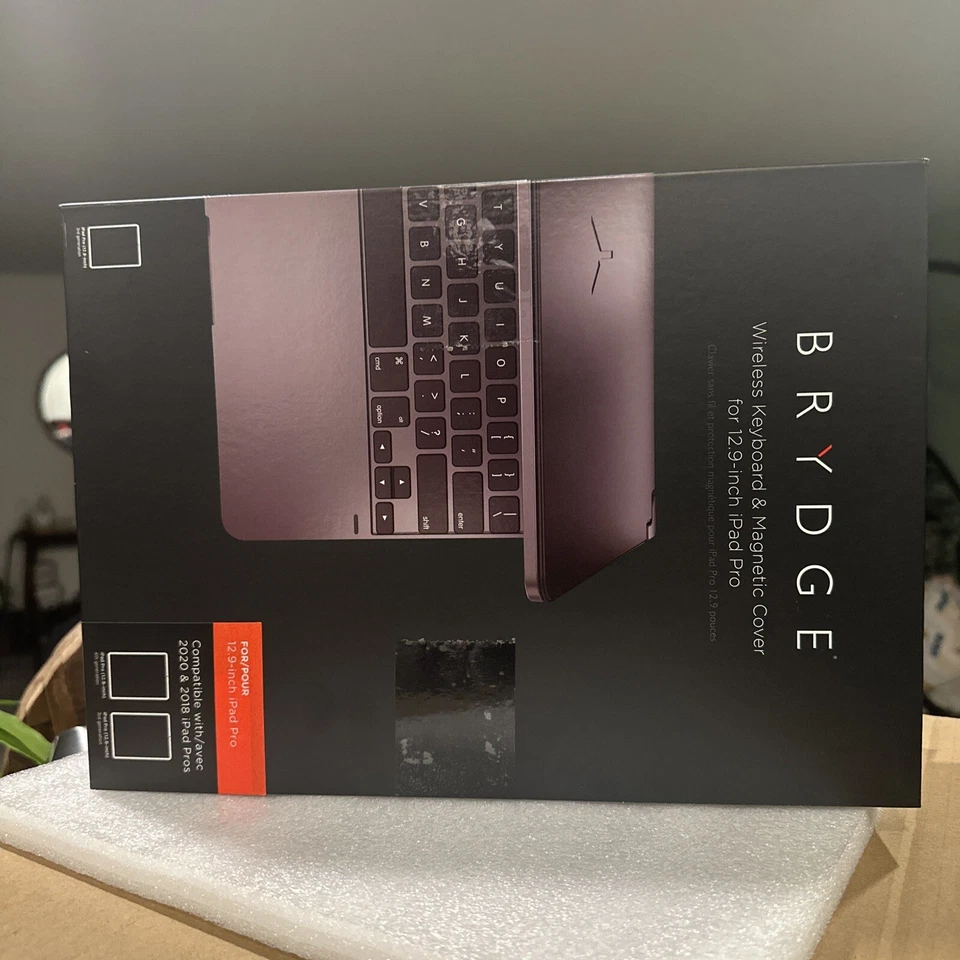 Brydge Wireless Bluetooth Keyboard with Backlit Keys for iPad 12.9 Pro 3rd 4th - Image 2 of 3