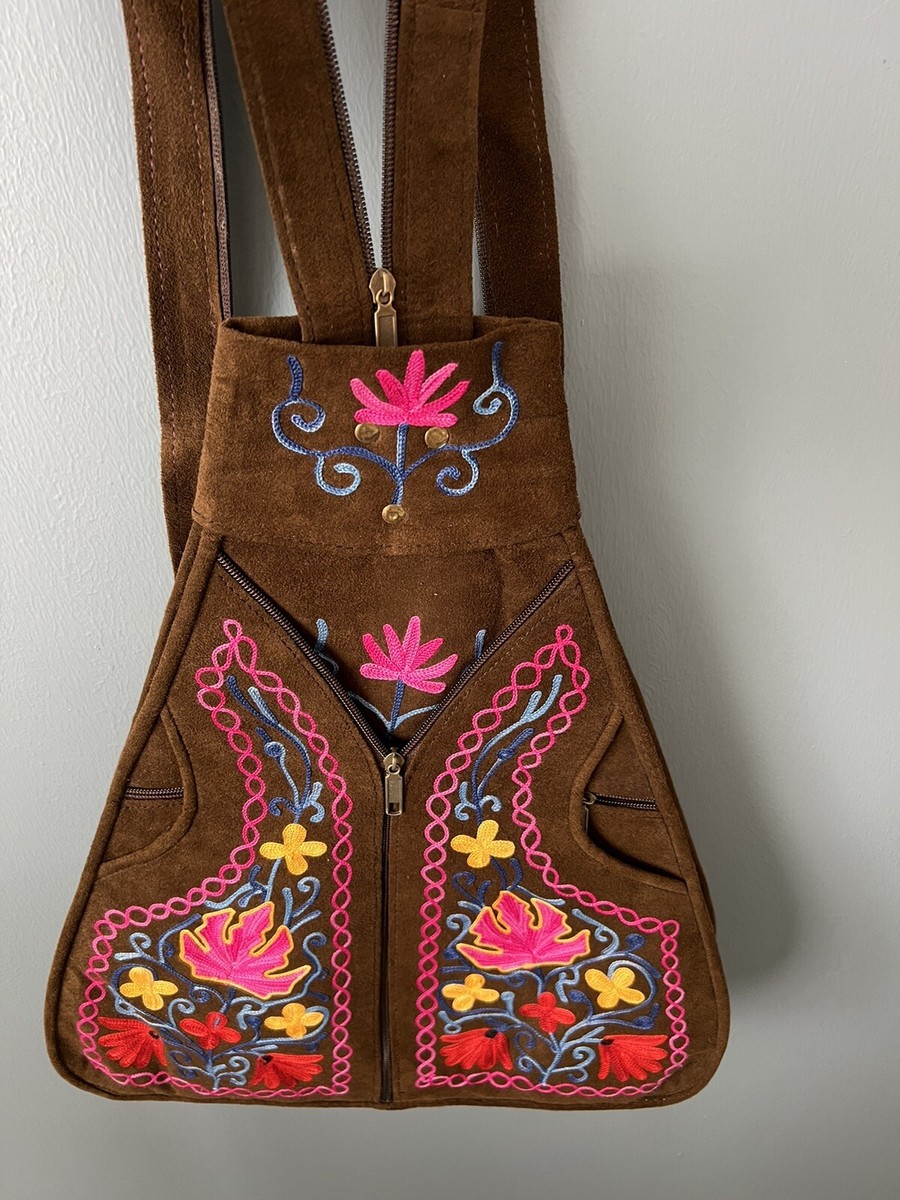 Kashmiri Hand Embroidery and handmade Flower Pattern Leather  display picture 1