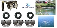 NEW 1/2hp Pond Aeration Kit - Dock De-icer -3 Diffusers 300' Sink Tube PA66W