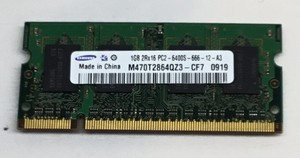 Samsung 1gb 2rx16 Pc2 6400s 666 12 A3 M470t2864qz3 Cf7 Laptop Memory Ram Ebay Samsung 1gb 2rx16 Pc2 6400s 666 12 A3 M470t2864qz3 Cf7 Laptop Memory Ram Ebay