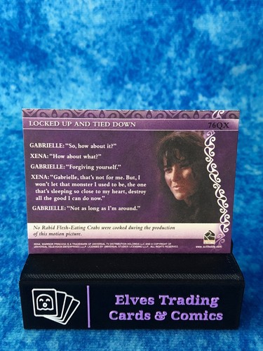 Xena: The Quotable Xena PARALLEL SINGLE Non-Sport Trading card Rittenhouse 2003 - Picture 150 of 268