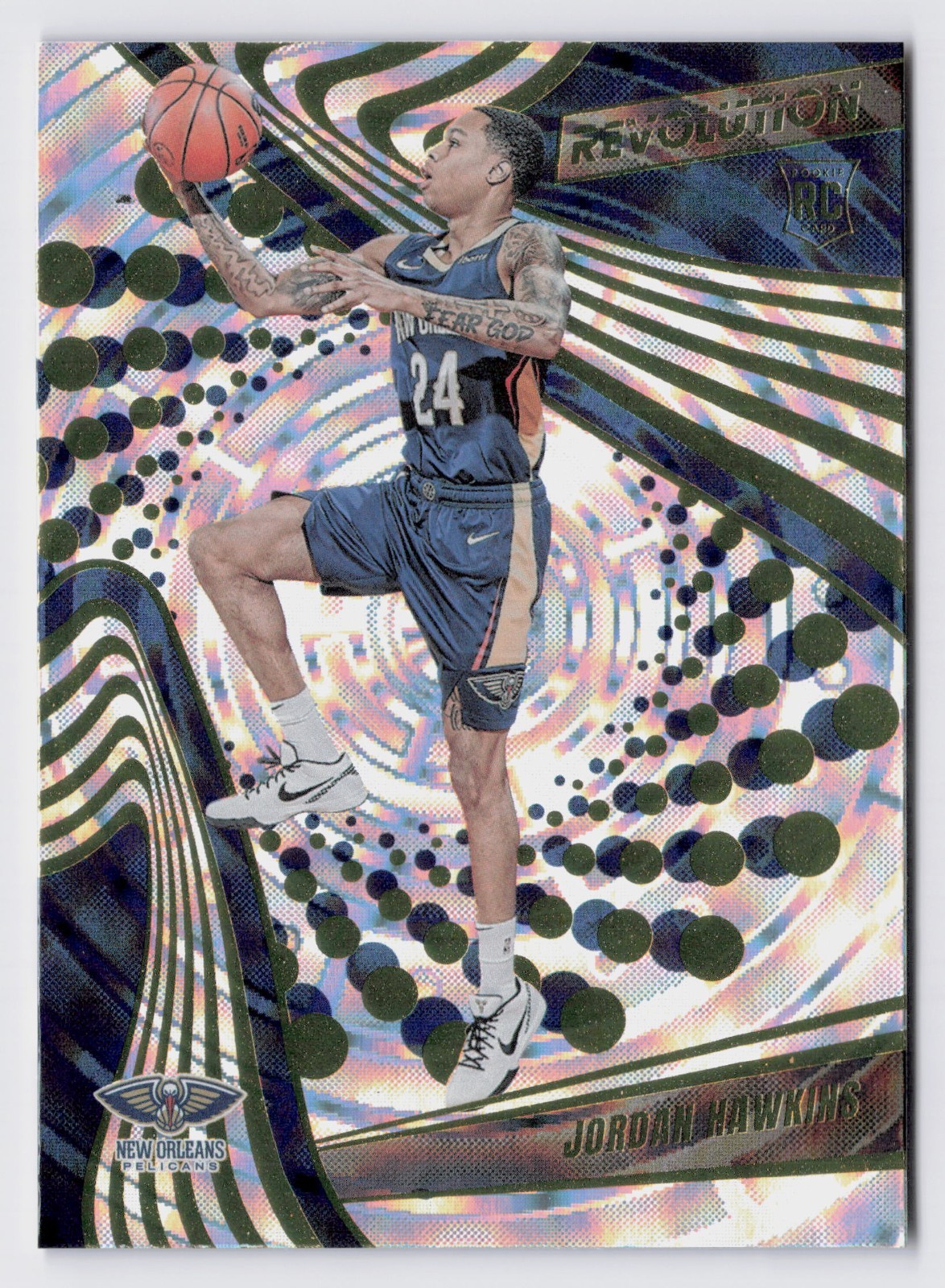 2023-24 Panini Revolution Rookies Jordan Hawkins #116 Fractal (RC) PELICANS