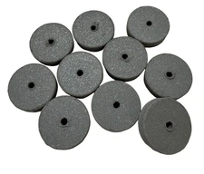 Cratex 1" x 3/32" x 1/16" Rubberized Straight Wheel, Extra Fine, 10 Pack
